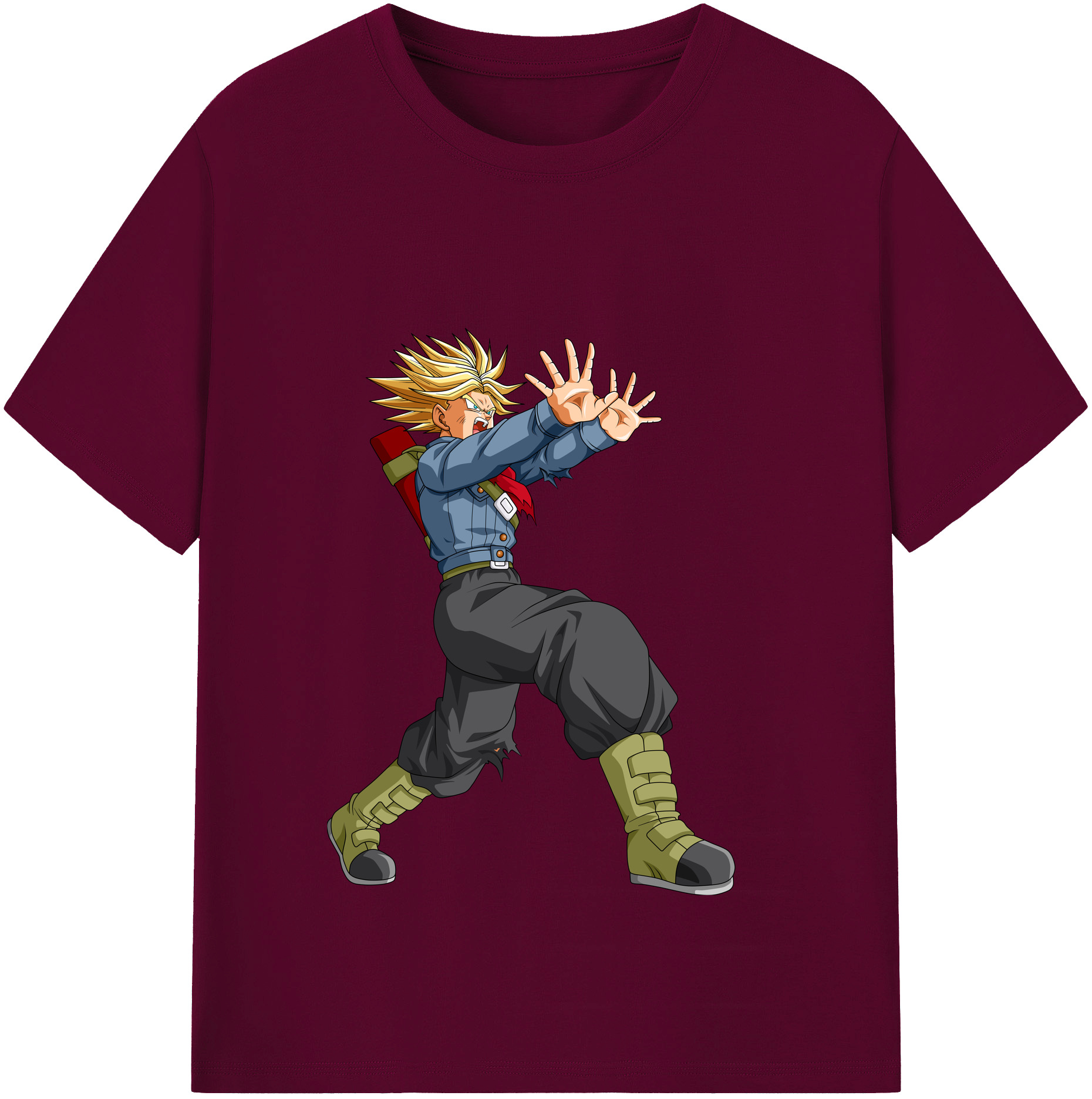 （画像用） ドラゴンボール トランクス（Torankusu）DRAGON BALL Trunks レディースカジュアルプリントTシャツ（綿100％）